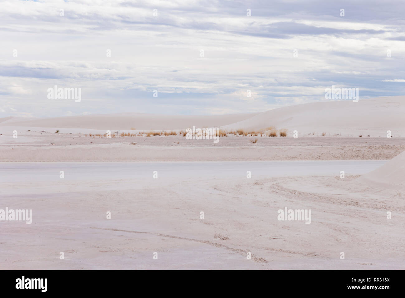 Paysage de White Sands Banque D'Images