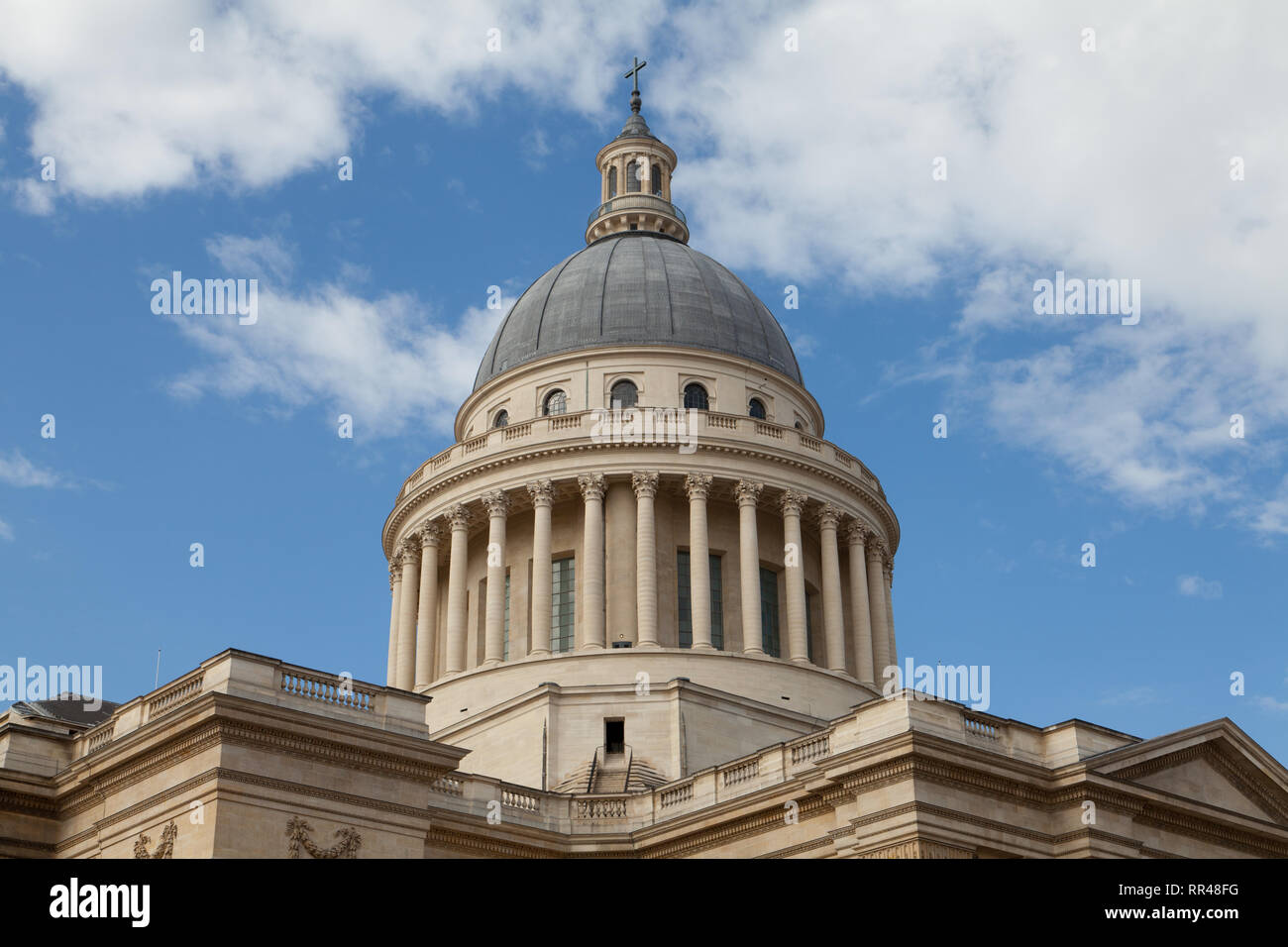 Panthéon est un bâtiment dans le Quartier Latin à Paris, France. Banque D'Images