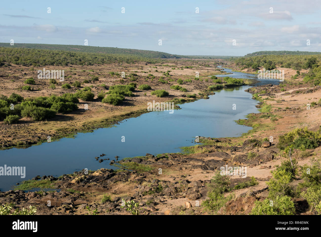 Olifants River, Kruger National Park, Afrique du Sud Banque D'Images