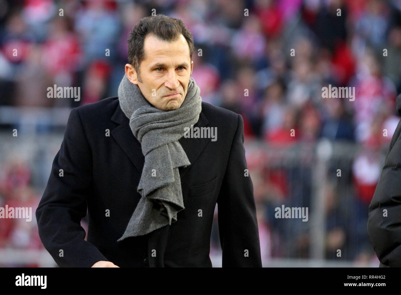 Firo : 23.02.2019, football, 1.Bundesliga, la saison 2018/2019, le FC Bayern Munich - Hertha BSC Berlin, Hasan Salihamidzic, portrait, les expressions du visage, dans le monde d'utilisation | Banque D'Images