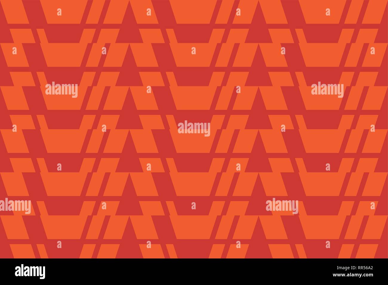 Seamless pattern abstract background, faite avec des formes géométriques en rouge et orange. Vecteur de décoration l'art. Illustration de Vecteur