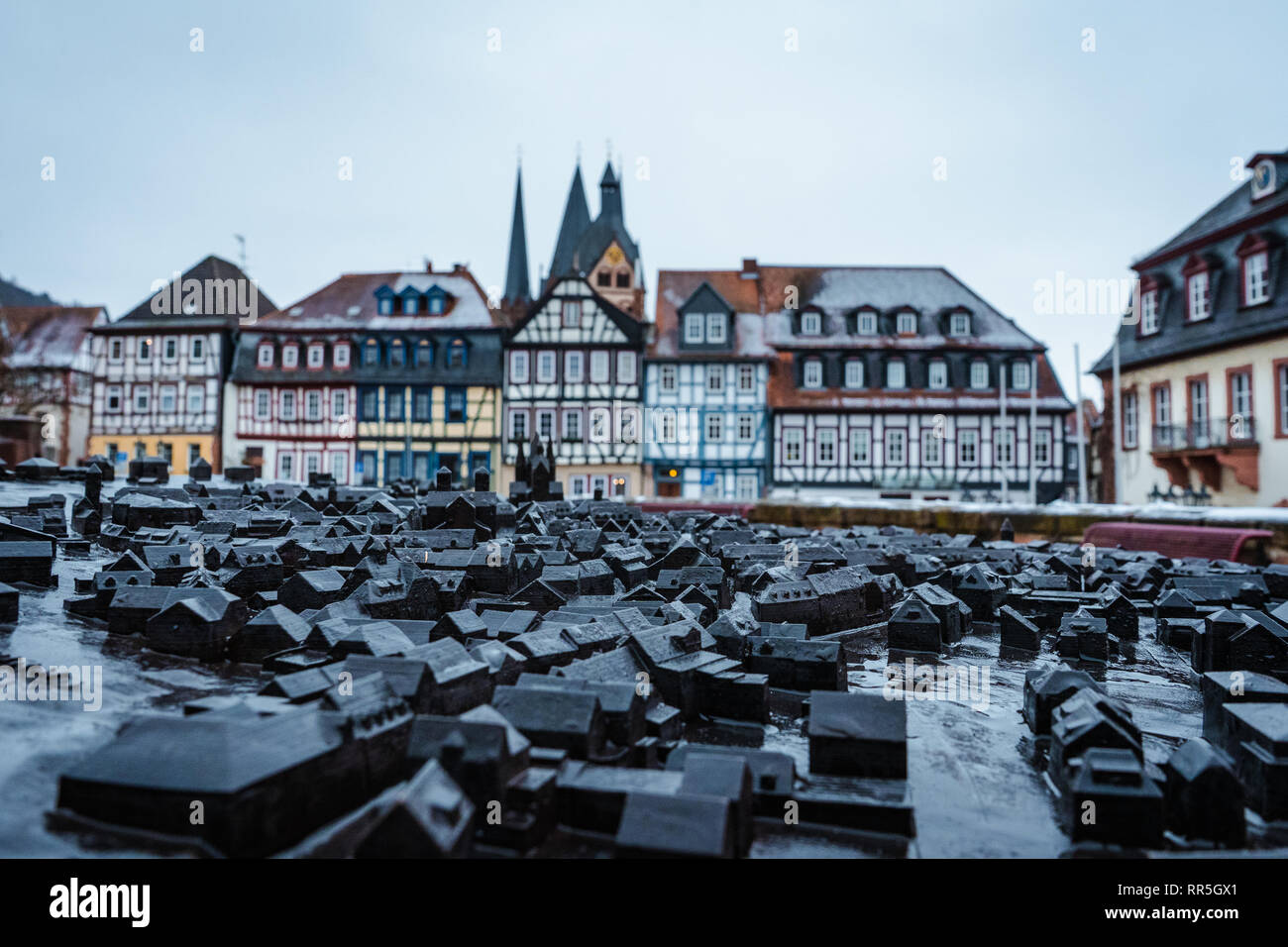 Photo de Gelnhausen avec Skyline dans le contexte Banque D'Images