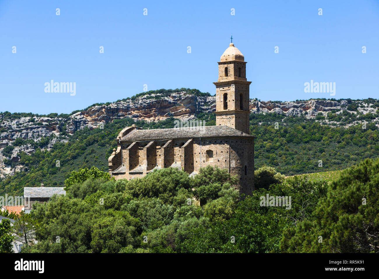 San Martinu (Saint Martin's) Église, Patrimonio, Cap Corse, Corse, France Banque D'Images
