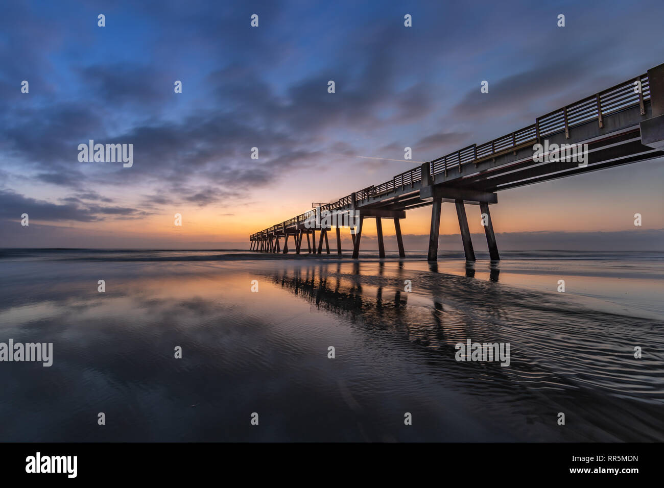 Sunrise Jacksonville Beach Banque D'Images