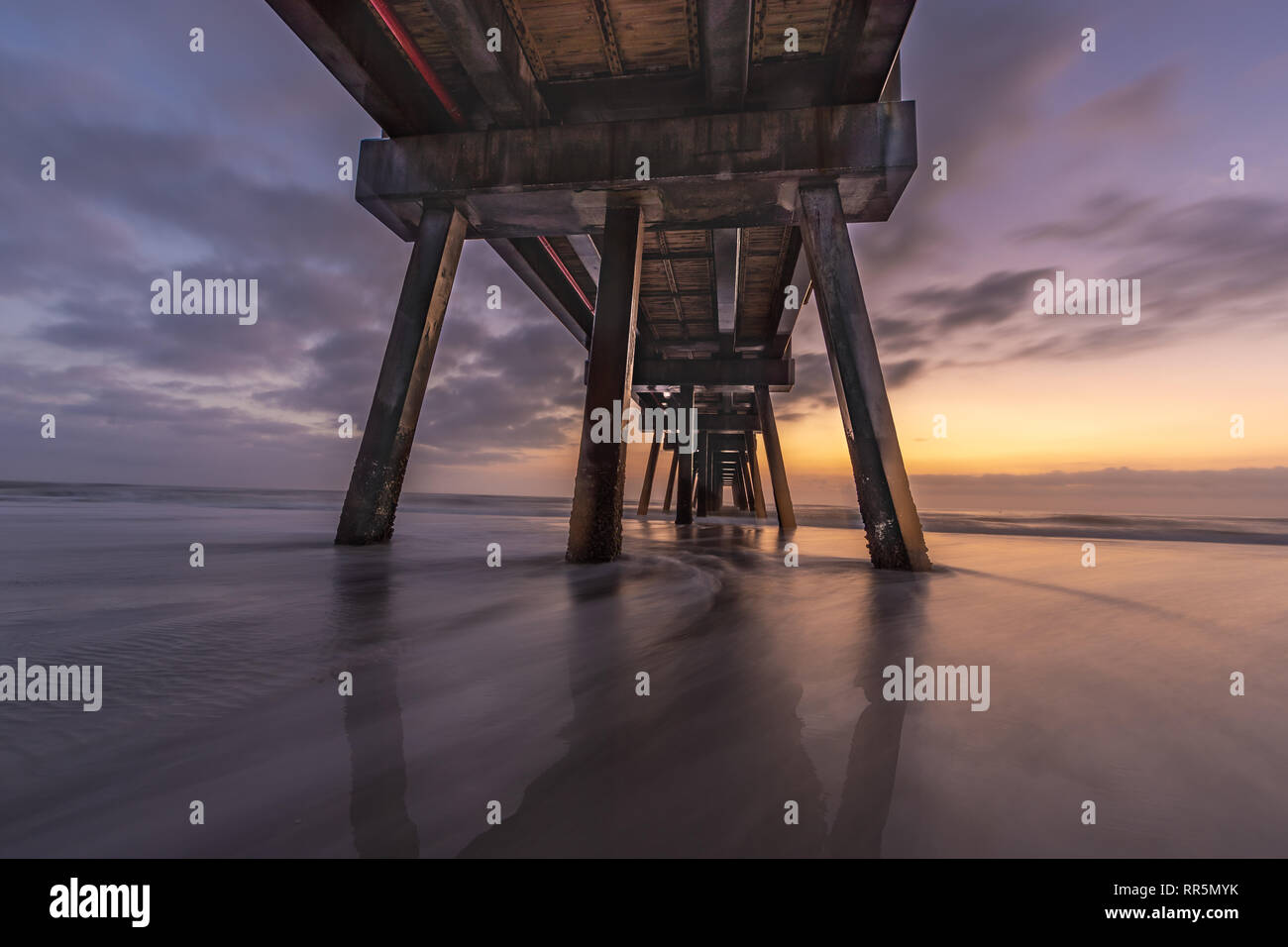 Sunrise Jacksonville Beach Banque D'Images