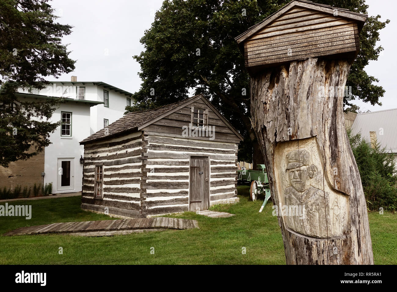 Milton House partie de l'underground railroad au Wisconsin Banque D'Images