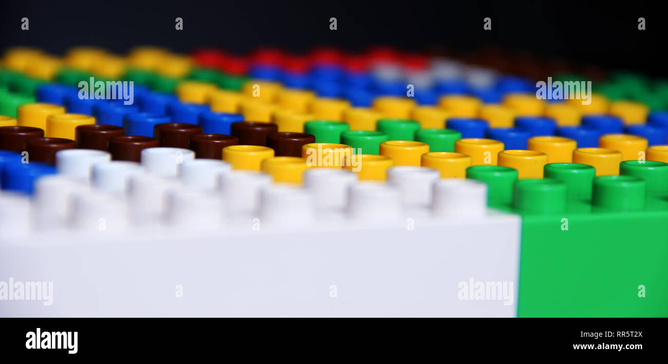 Blocs colorés Toy Banque D'Images