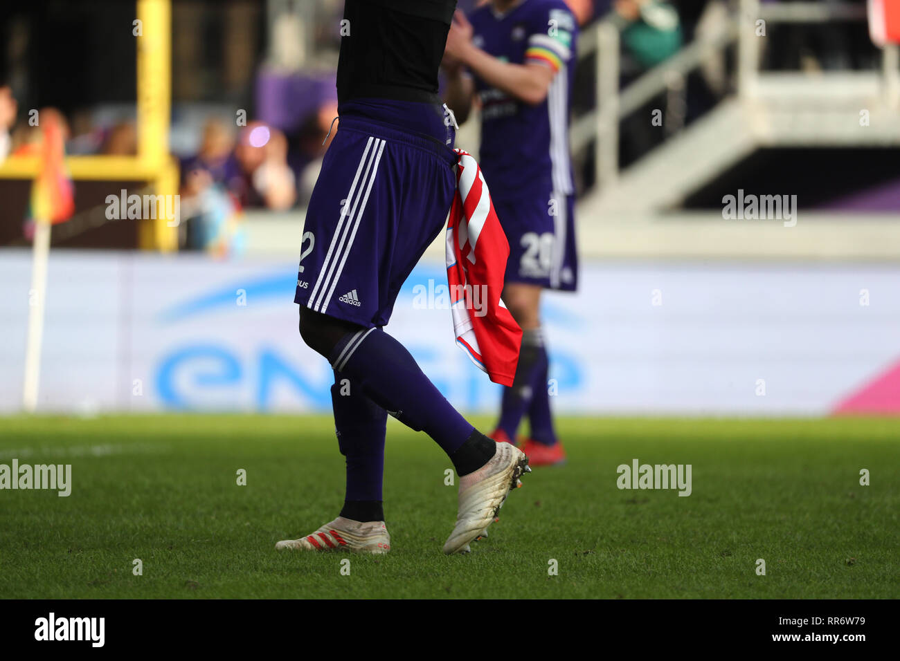 Bruxelles, Belgique. Feb 24, 2019. Bruxelles, Belgique - le 24 février : Illustration photo pendant la Jupiler Pro League match day 27 entre le RSC Anderlecht et le Club de Bruges le 24 février 2019 à Bruxelles, Belgique. (Photo de Vincent Van Doornick/Isosport) Credit : Pro Shots/Alamy Live News Banque D'Images