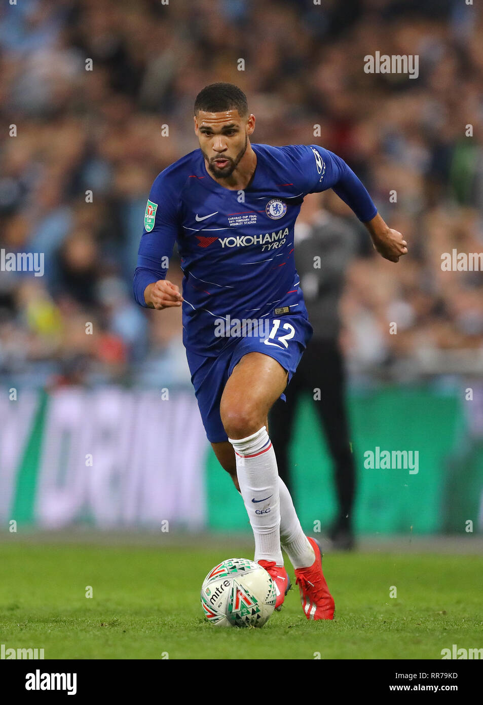 Londres, Royaume-Uni. Feb 24, 2019. Ruben Loftus-Cheek de Chelsea - Chelsea v Manchester City, Carabao, finale de la Coupe du stade de Wembley, Londres (Wembley) - 24 février 2019 Editorial - N'utilisez que des restrictions s'appliquent : Crédit DataCo Images Journée Limited/Alamy Live News Banque D'Images