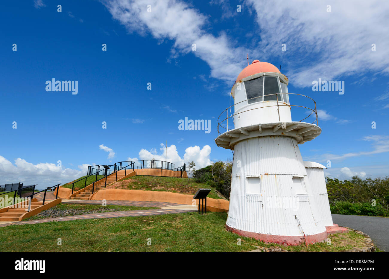 Vue panoramique de la ville historique de Grassy Hill Lumière, Cooktown, Far North Queensland, Queensland, Australie, FNQ Banque D'Images