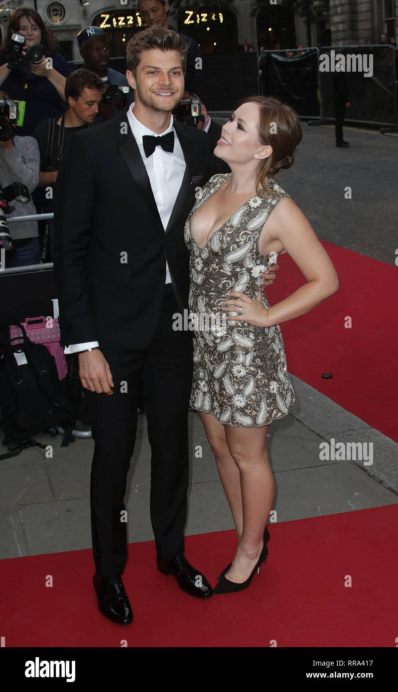 Sep 08, 2015 - Londres, Angleterre, Royaume-Uni - GQ Hommes de l'année 2015 au Royal Opera House, Covent Garden Photo montre : Tanya Burr et Jim Chapman Banque D'Images