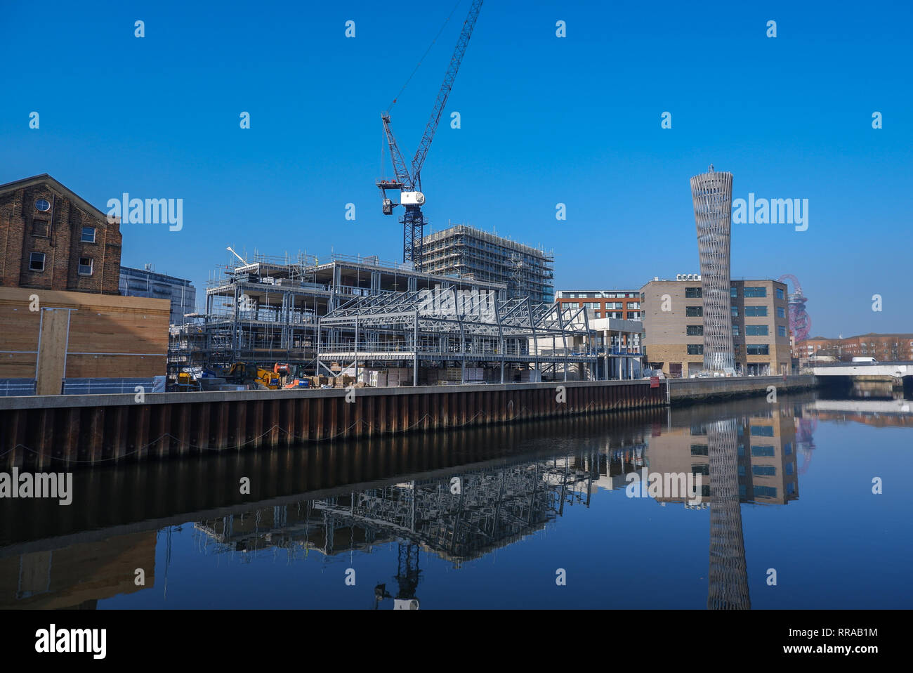 Londres, Angleterre - Février 2019 : développement de l'île Sugar House, Stratford , Newham Banque D'Images