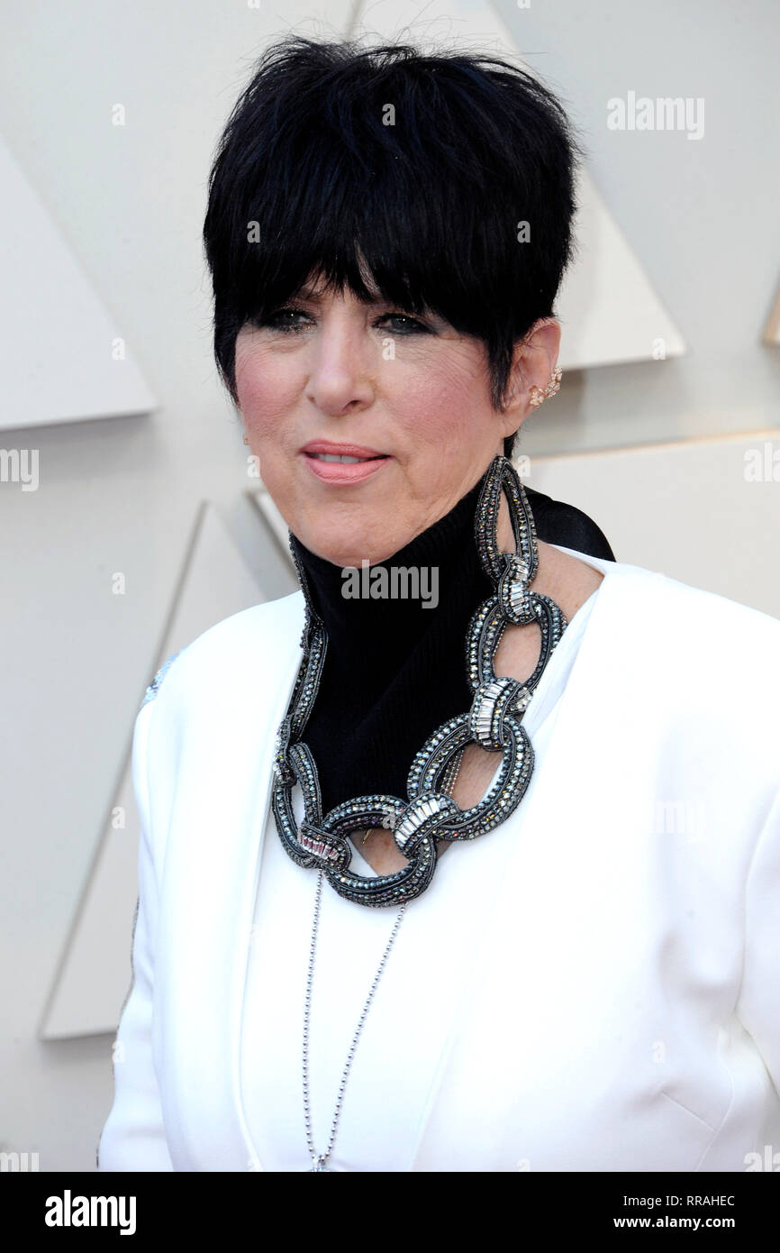 Los Angeles, USA. Feb 24, 2019. Diane Warren participant à la 91e annuelle des Academy Awards à Hollywood & Highland Center le 24 février 2019 à Hollywood, Californie. Credit : Geisler-Fotopress GmbH/Alamy Live News Banque D'Images