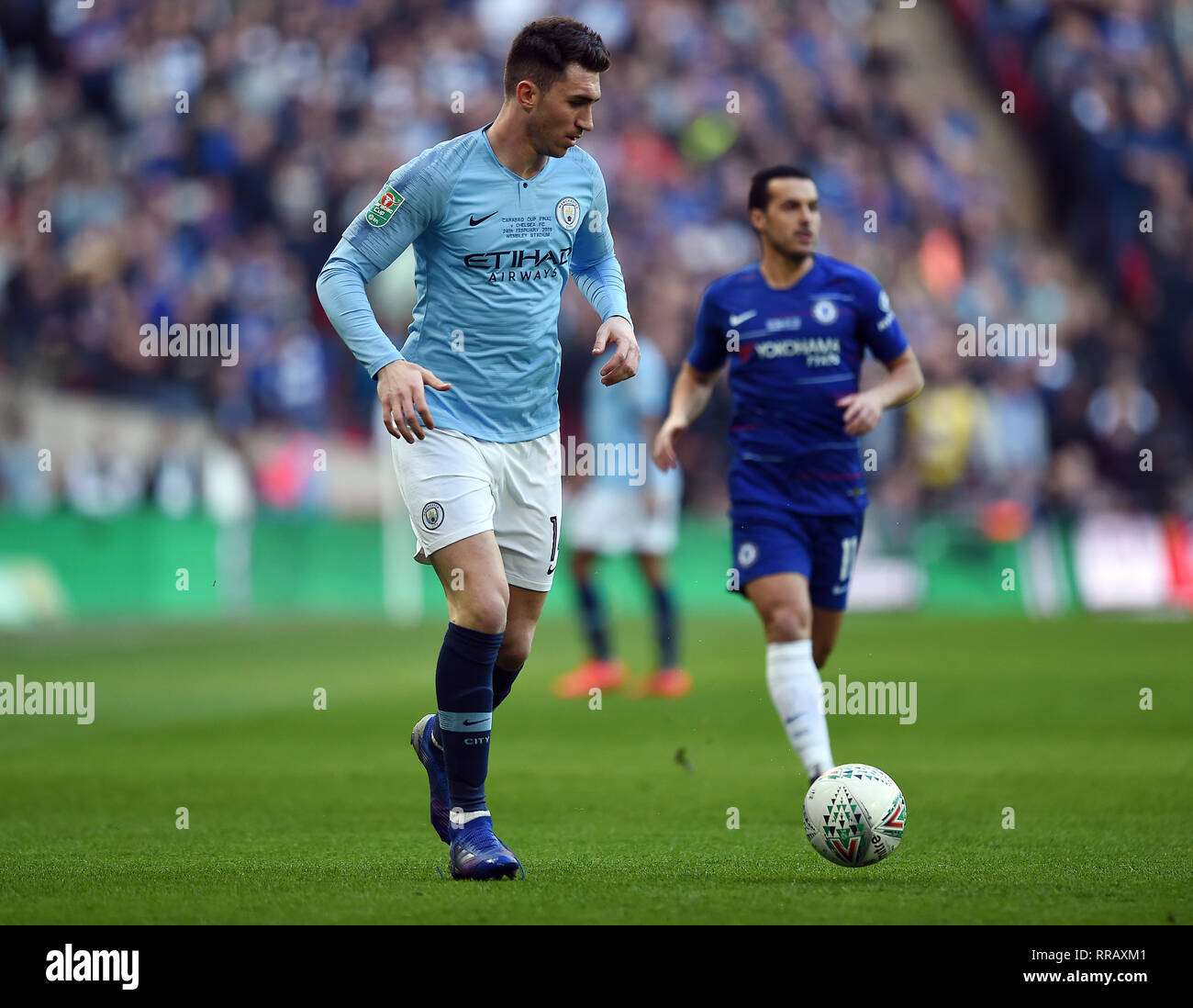 AYMERIC LAPORTE DE MANCHESTER CITY, CHELSEA V MANCHESTER CITY, CHELSEA V MANCHESTER CITY, CARABAO CUP FINAL, 2019 Banque D'Images