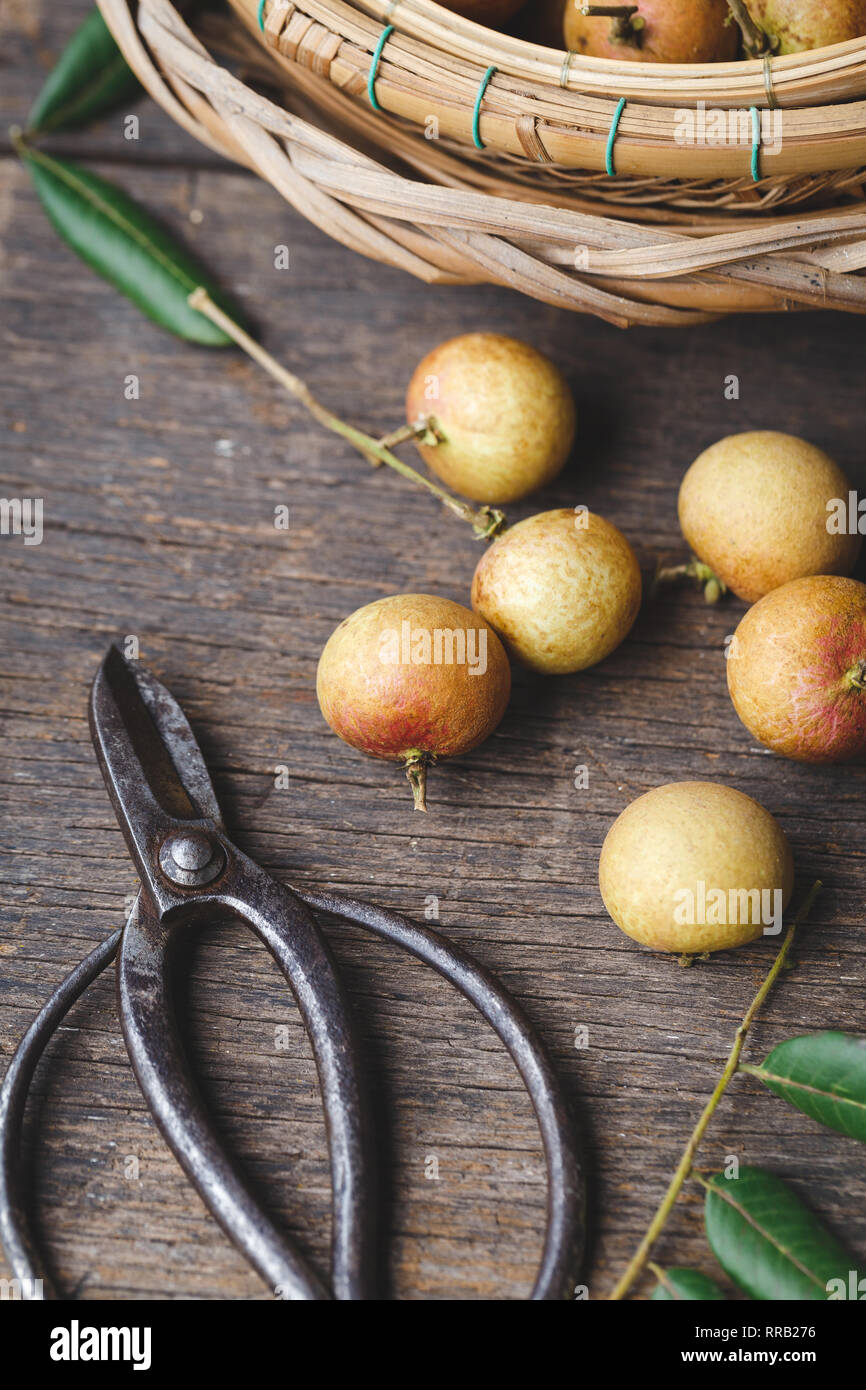 Fresh Fruits longane Banque D'Images