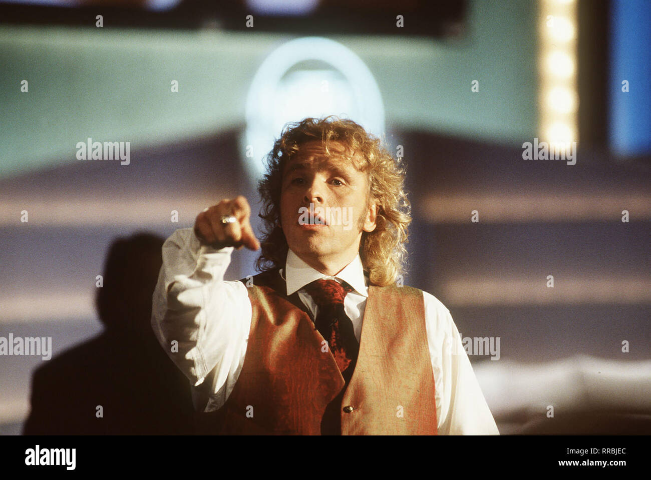 Spiel und Spaß mit Thomas Gottschalk aka. Live aus Erfurt : / Überschrift : WETTEN, DASS ...  ? Banque D'Images