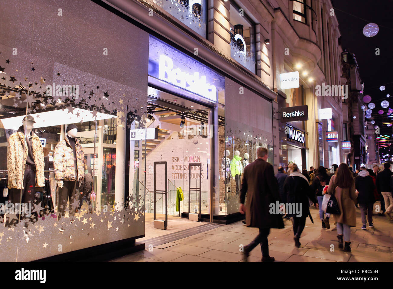 Bershka magasin sur Oxford Street, London, England, UK Banque D'Images