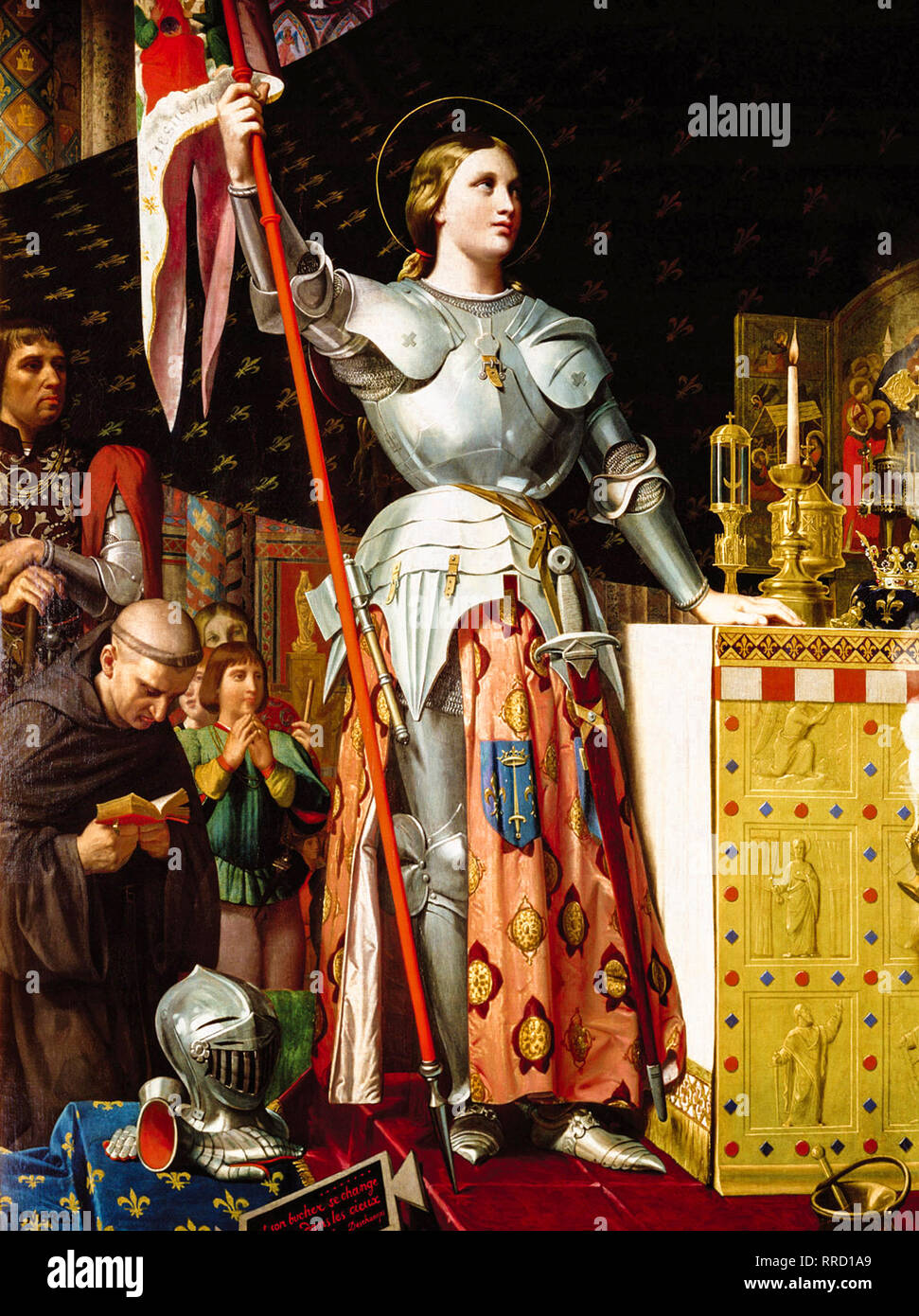 Jeanne d'Arc au sacre de Charles VII, 1854, Jean Auguste Dominique Ingres, peinture Banque D'Images Jeanne d'Arc au sacre de Charles VII, 1854, Jean Auguste Dominique Ingres, peinture Banque D'Images