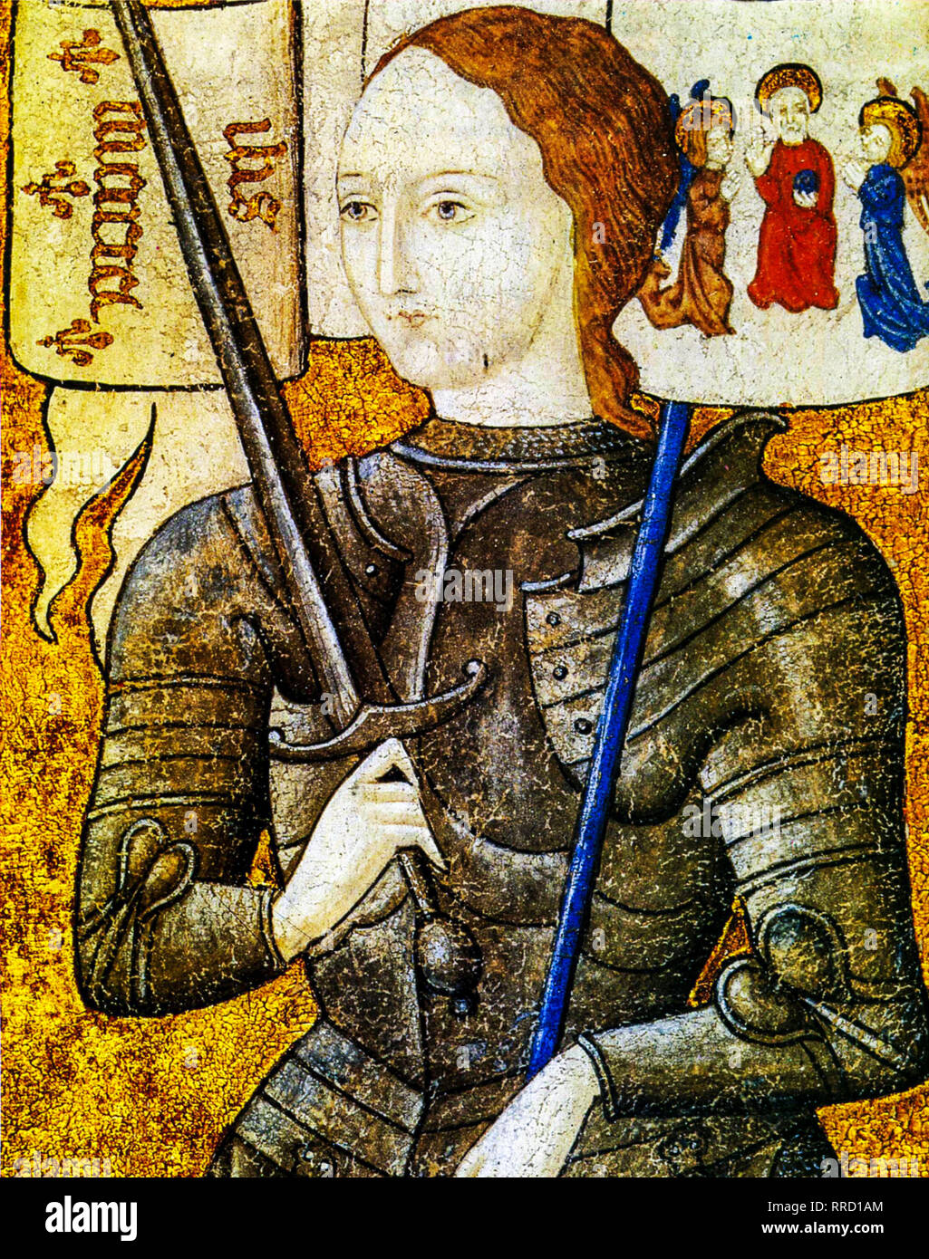 Jeanne d'Arc, portrait, ch. Artiste inconnu, 1450 Banque D'Images