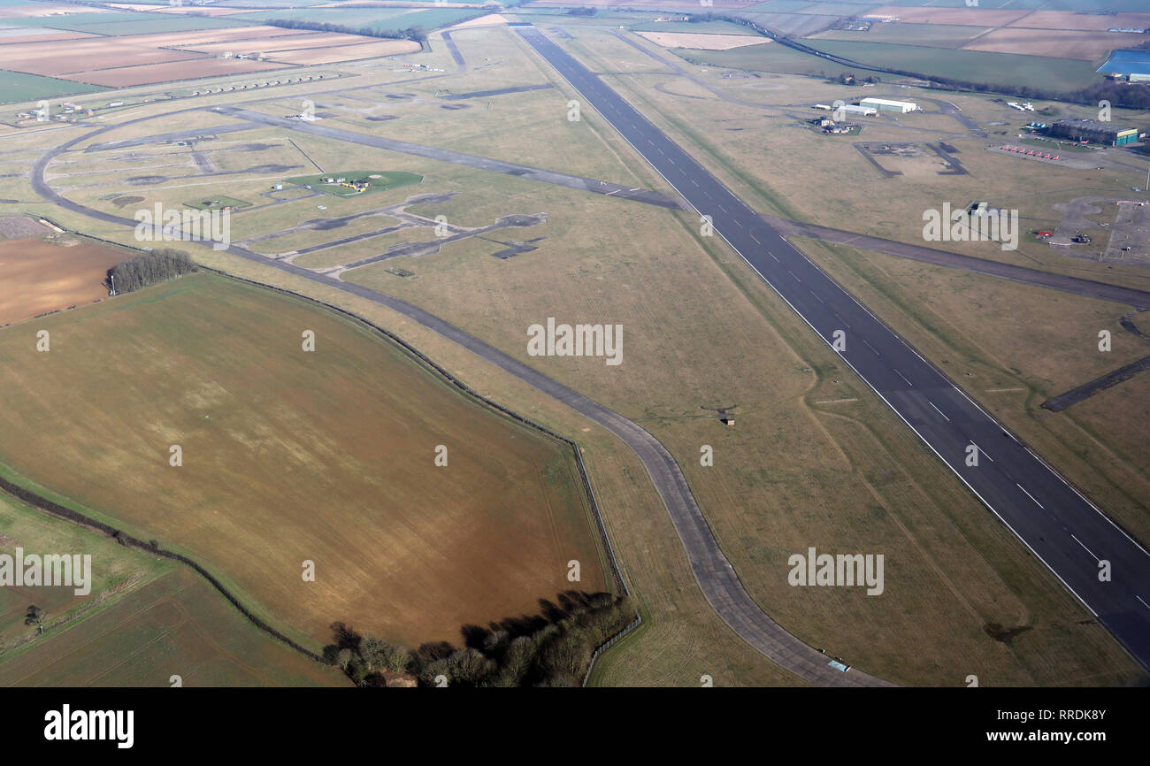 Vue aérienne de la RAF Scampton, Lincolnshire Banque D'Images