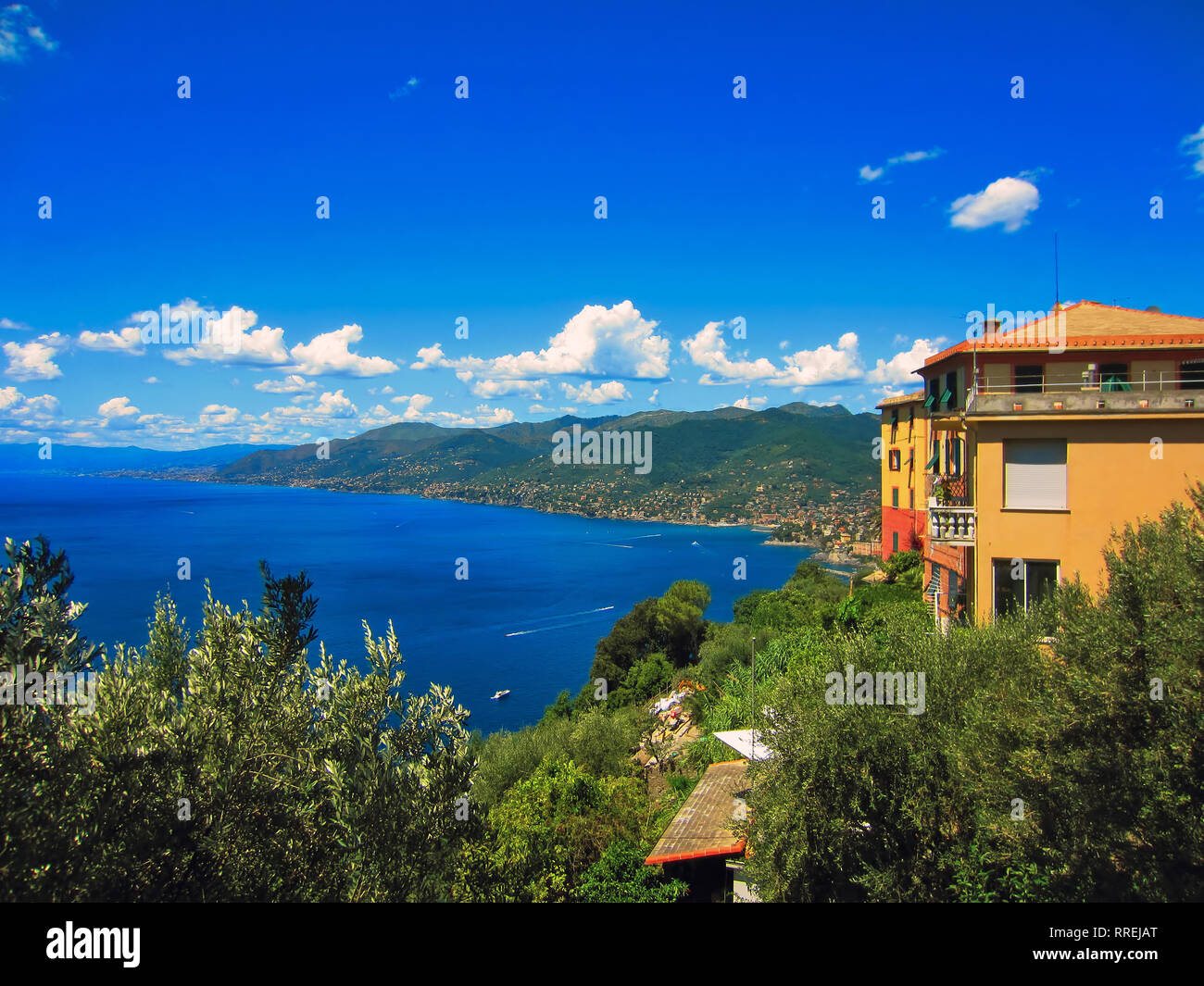 San Rocco en Ligurie, Italie Banque D'Images