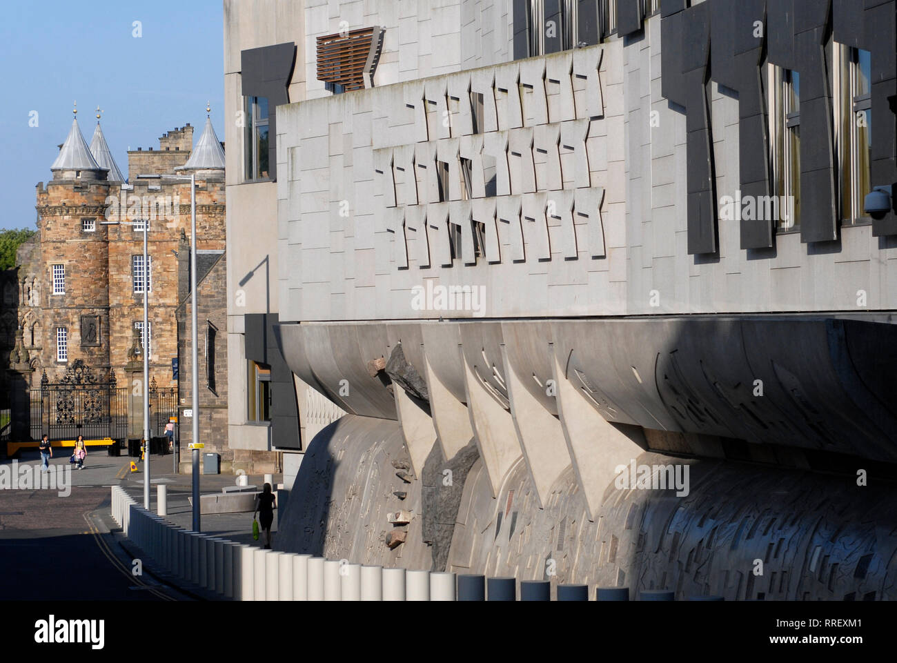 Tourisme : le bâtiment du Parlement écossais, Edimbourg, Edimburgo, Ecosse, Royaume-Uni Banque D'Images