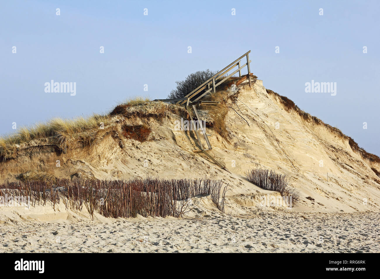 Tempête sur l'île de Sylt Banque D'Images