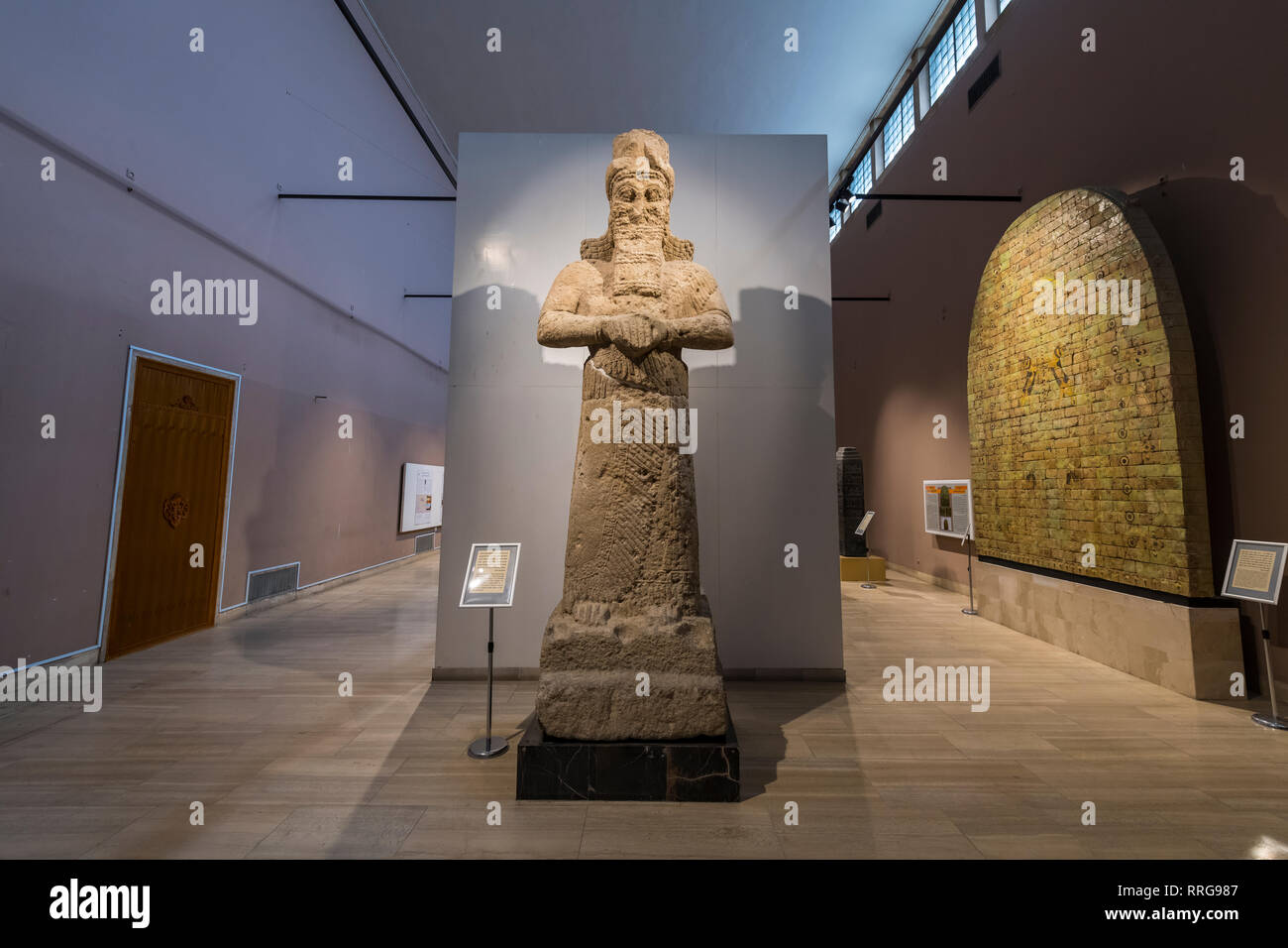 Artefacts antiques dans le Musée National de l'Iraq, Bagdad, Iraq, Middle East Banque D'Images