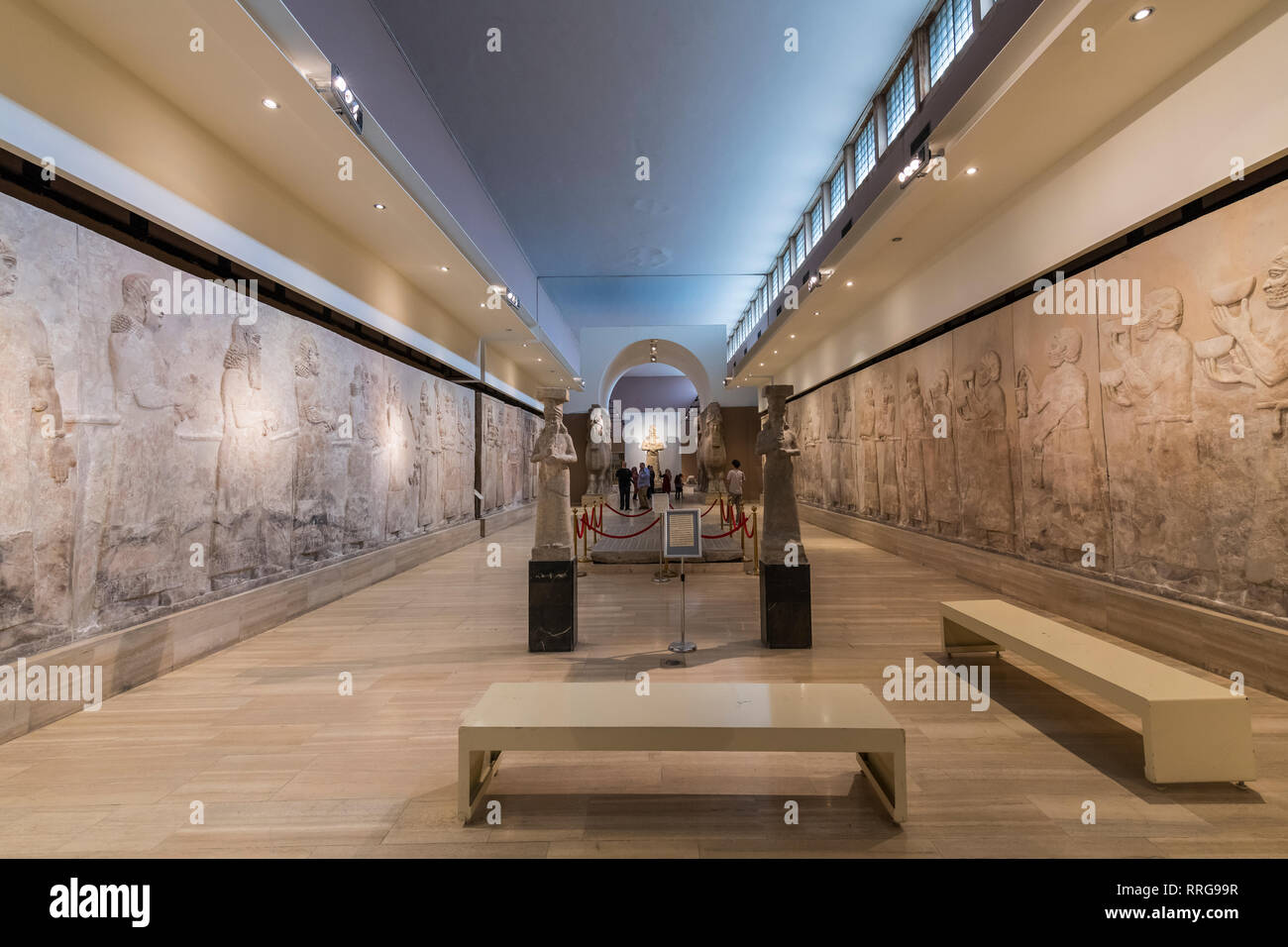 Artefacts antiques dans le Musée National de l'Iraq, Bagdad, Iraq, Middle East Banque D'Images