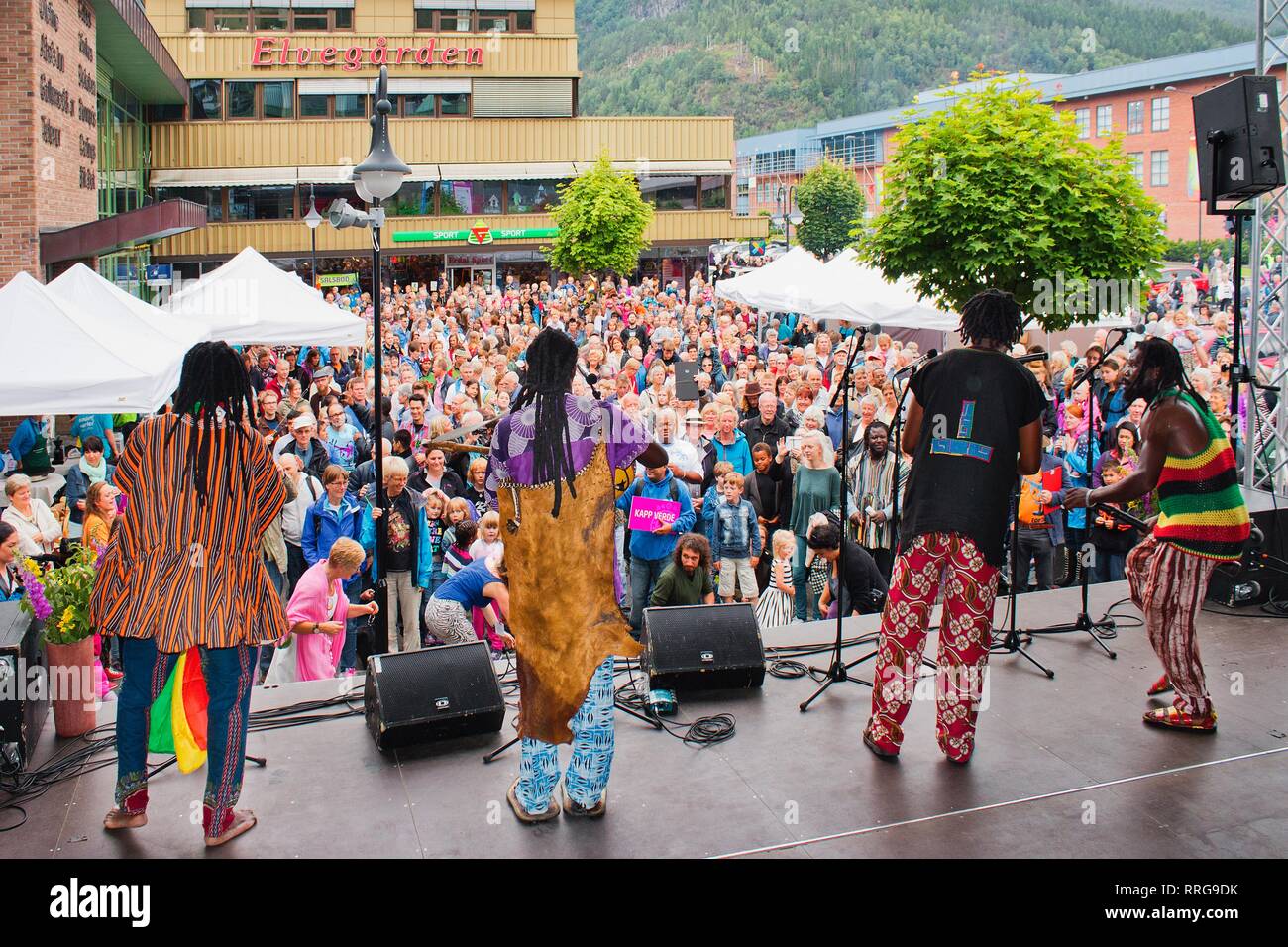 Forde et traditionnelle World Music Festival, Forde, Norway, Scandinavia, Europe Banque D'Images