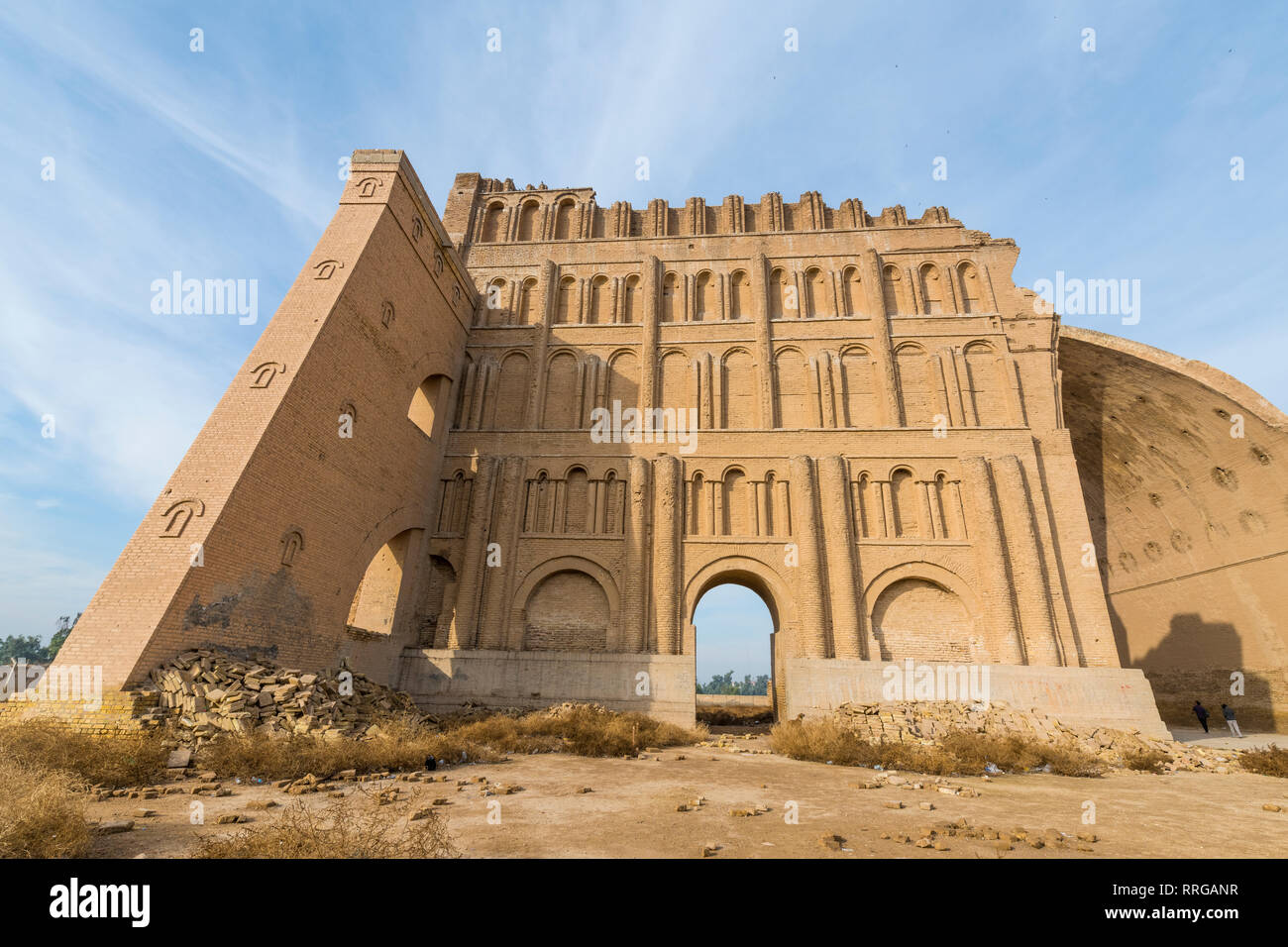 La ville ancienne de Ctesiphon avec plus grande arche de brique dans le monde, Ctesiphon, Iraq, Middle East Banque D'Images