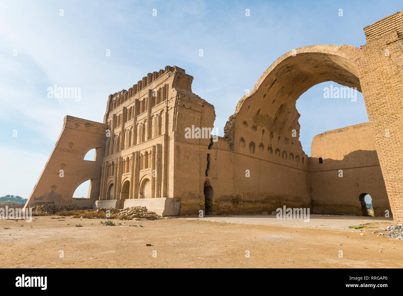 La ville ancienne de Ctesiphon avec plus grande arche de brique dans le monde, Ctesiphon, Iraq, Middle East Banque D'Images