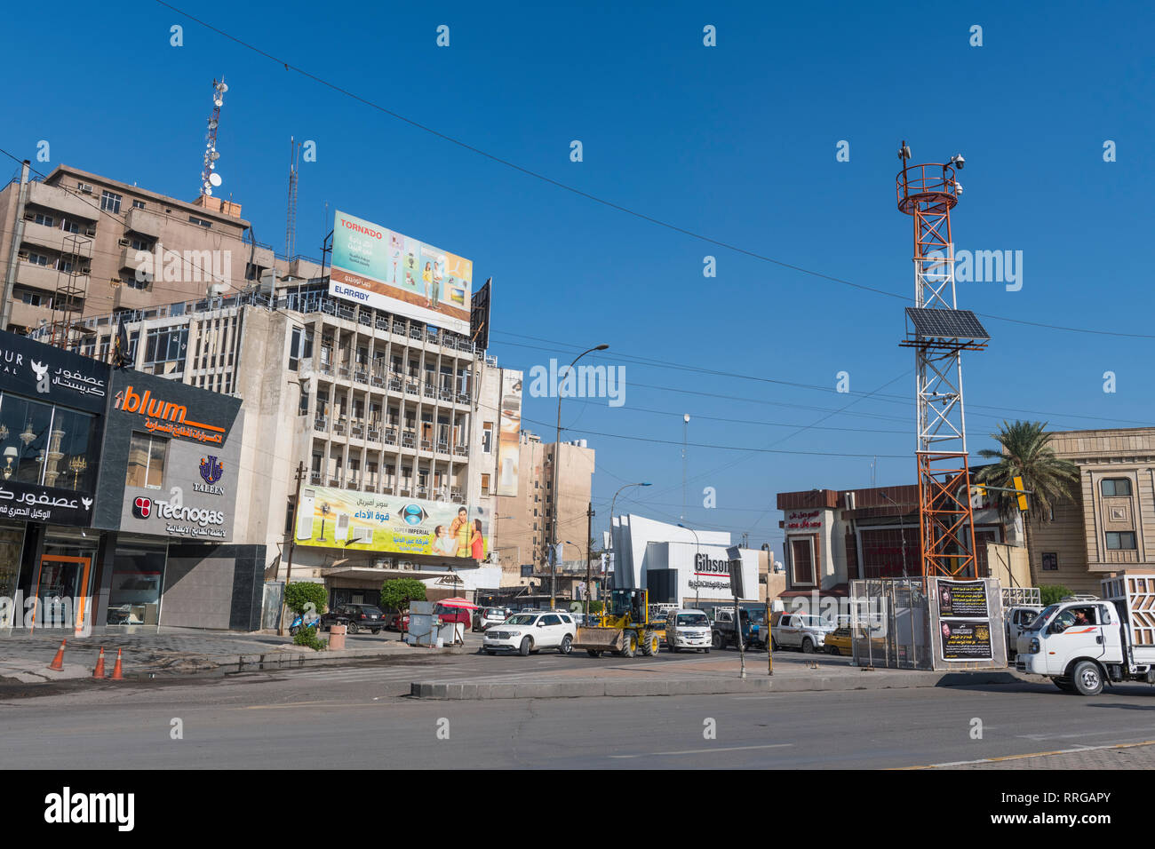 Business district, Bagdad, Iraq, Middle East Banque D'Images