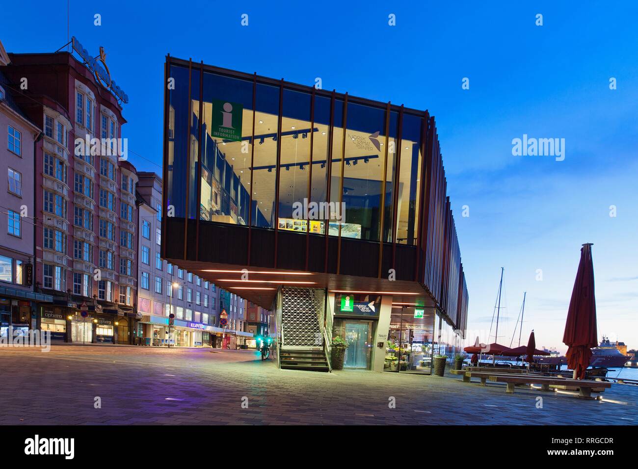 Office de tourisme, Bergen, Norway, Scandinavia, Europe Banque D'Images