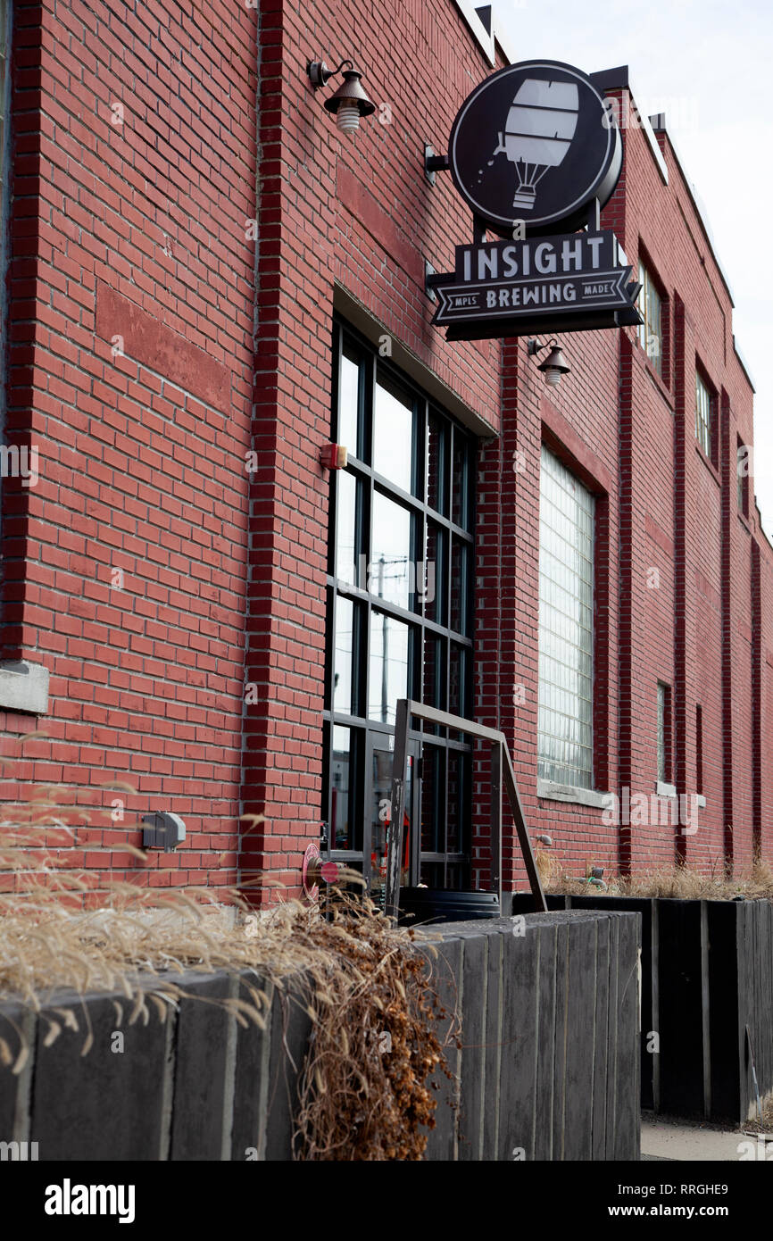 Entrée de la Insight Brewing Company. Minneapolis Minnesota MN USA Banque D'Images
