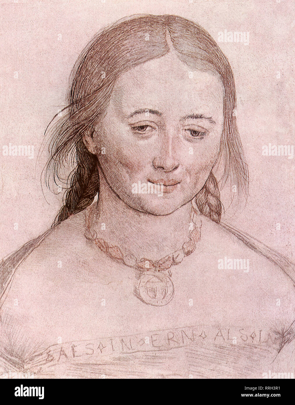 Portrait d'une jeune femme. Banque D'Images