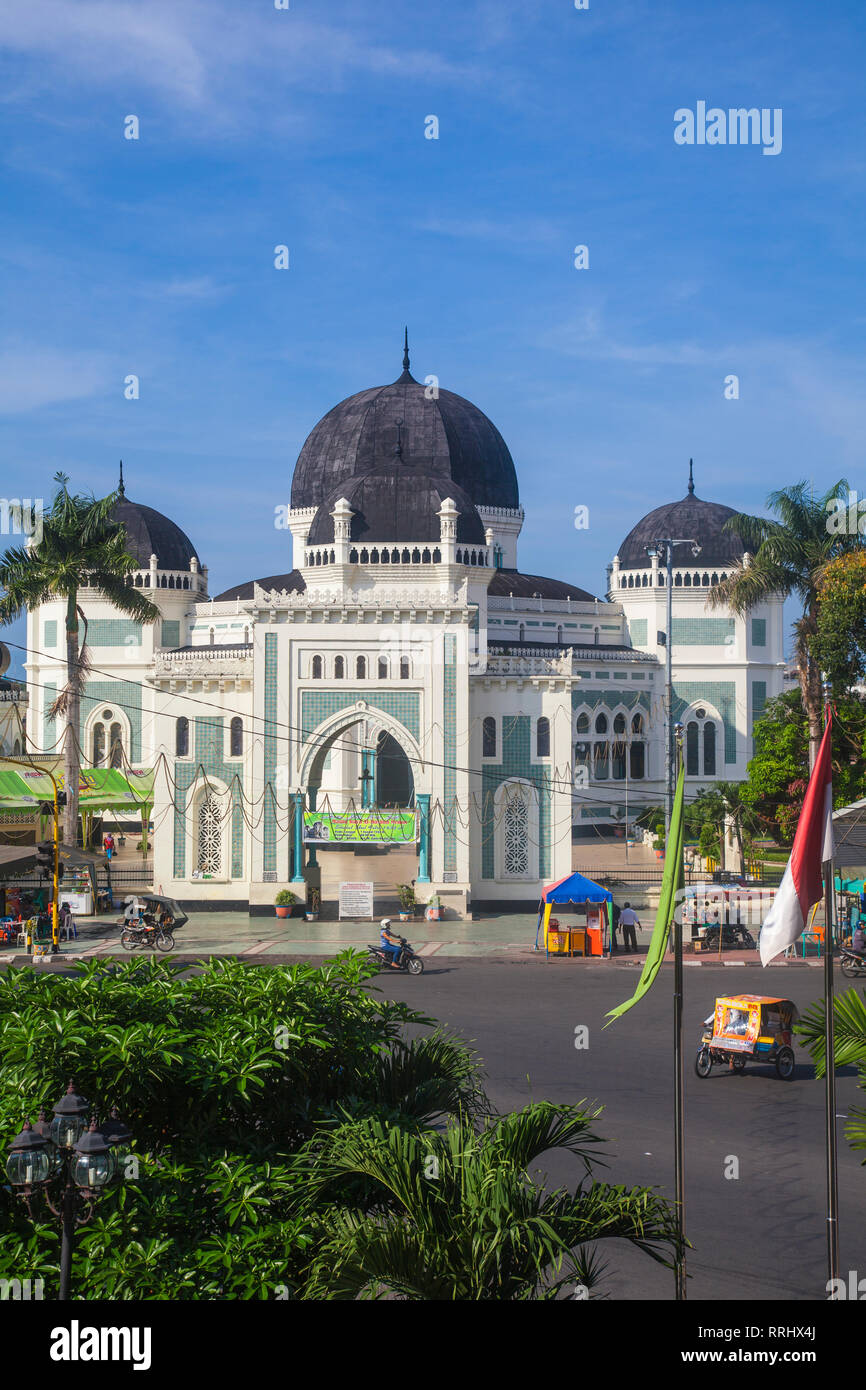 Grande Mosquée, Medan, Sumatra, Indonésie, Asie du Sud, Asie Banque D'Images