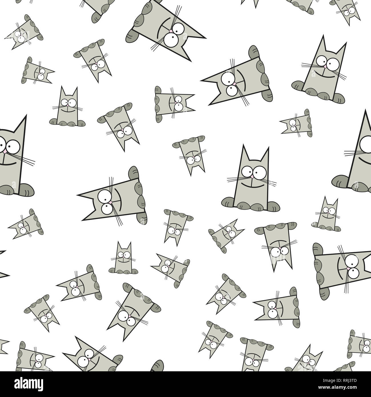 Modele Logique De Chats Dans Un Style De Dessin Anime Sur Fond Blanc De L Illustration Photo Stock Alamy Modele Logique De Chats Dans Un Style De Dessin Anime Sur Fond Blanc De L Illustration Photo Stock Alamy