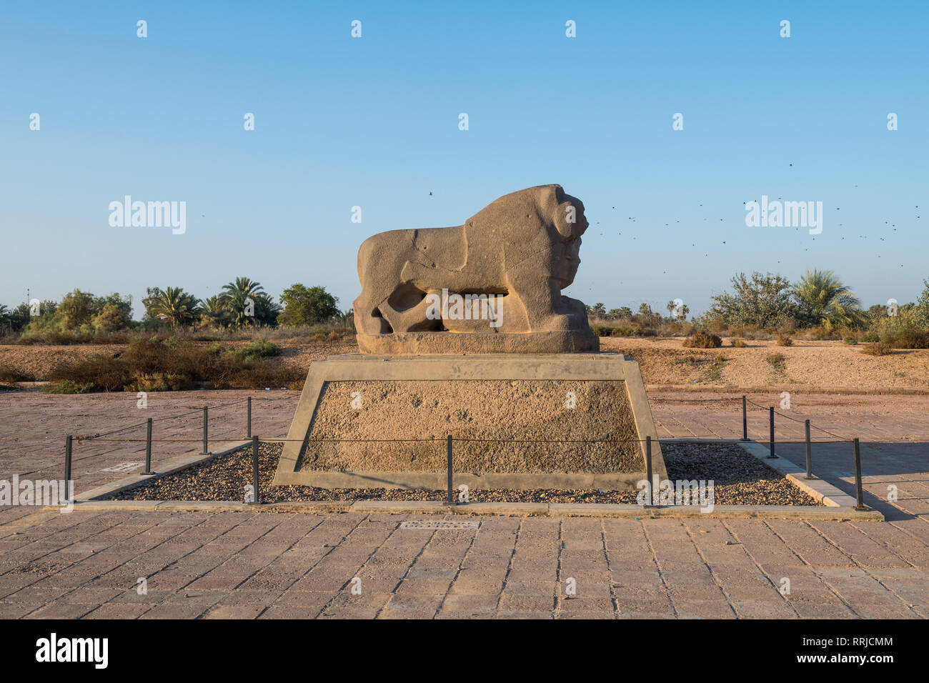 Le lion de Babylone, Babylone, Iraq, Middle East Banque D'Images
