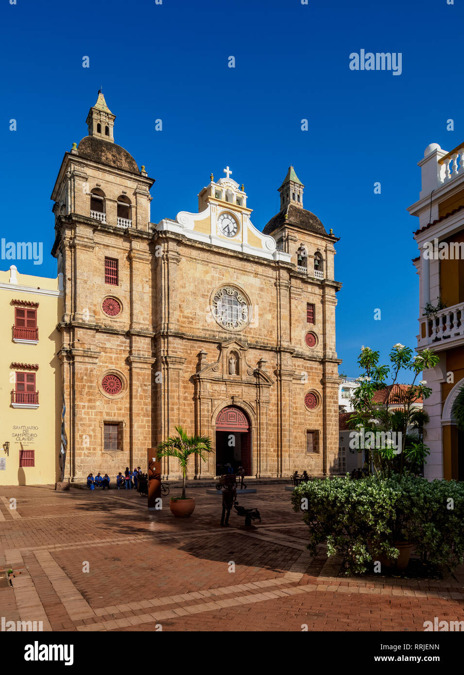 Église de San Pedro Claver, Site du patrimoine mondial de l'UNESCO, Carthagène, Colombie, Département de Bolivar Banque D'Images