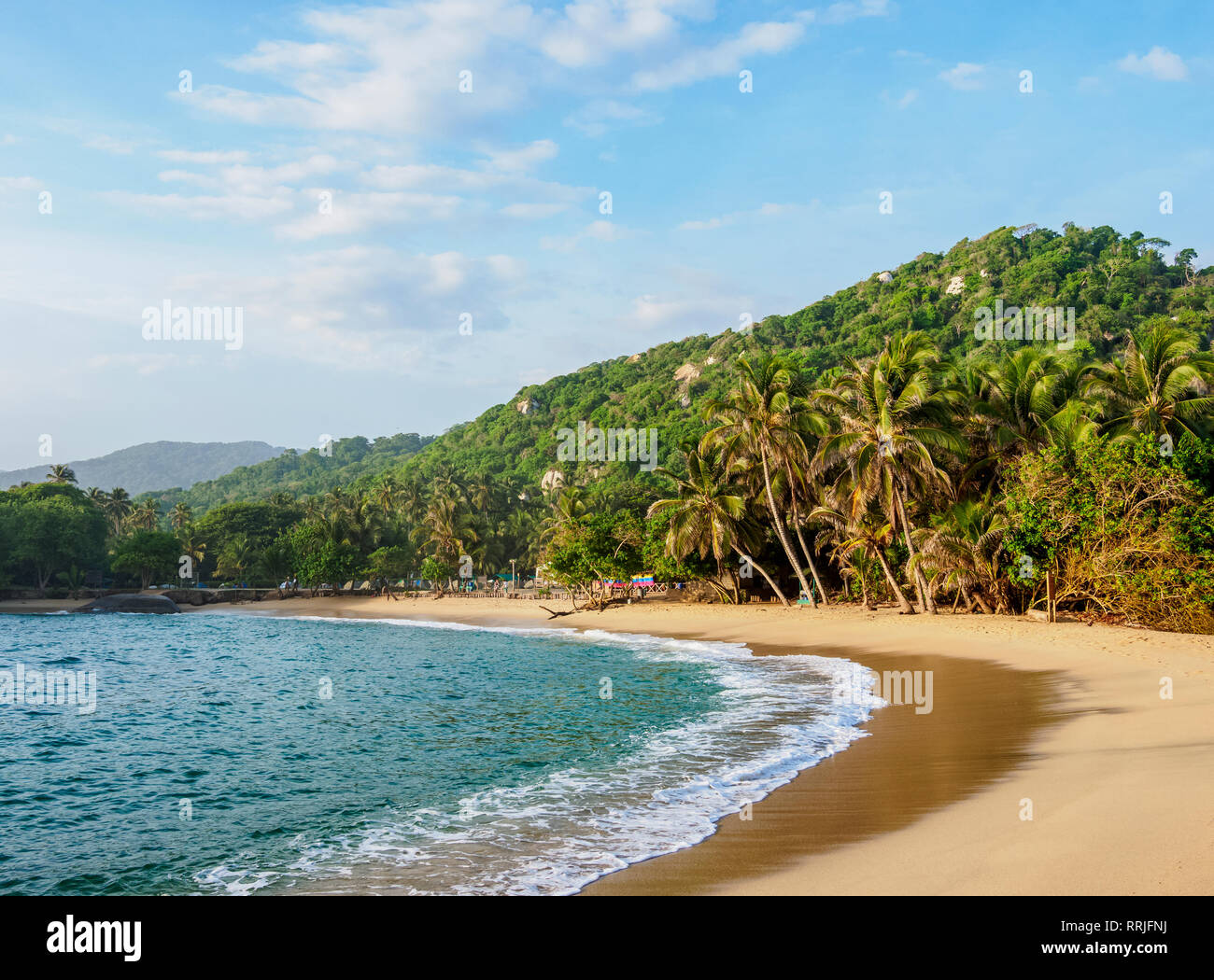 El Cabo San Juan del Guia beach, Parc Naturel National Tayrona, département de Magdalena, Caraïbes, Colombie, Amérique du Sud Banque D'Images