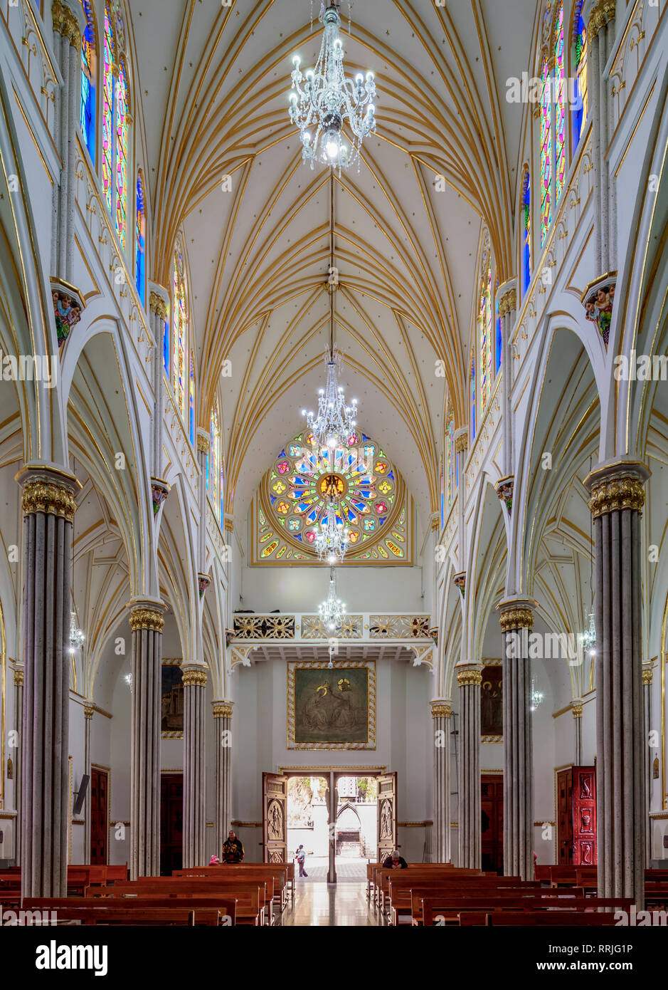 Las Lajas, sanctuaire intérieur, Departmant de Narino, Colombie, Amérique du Sud Banque D'Images