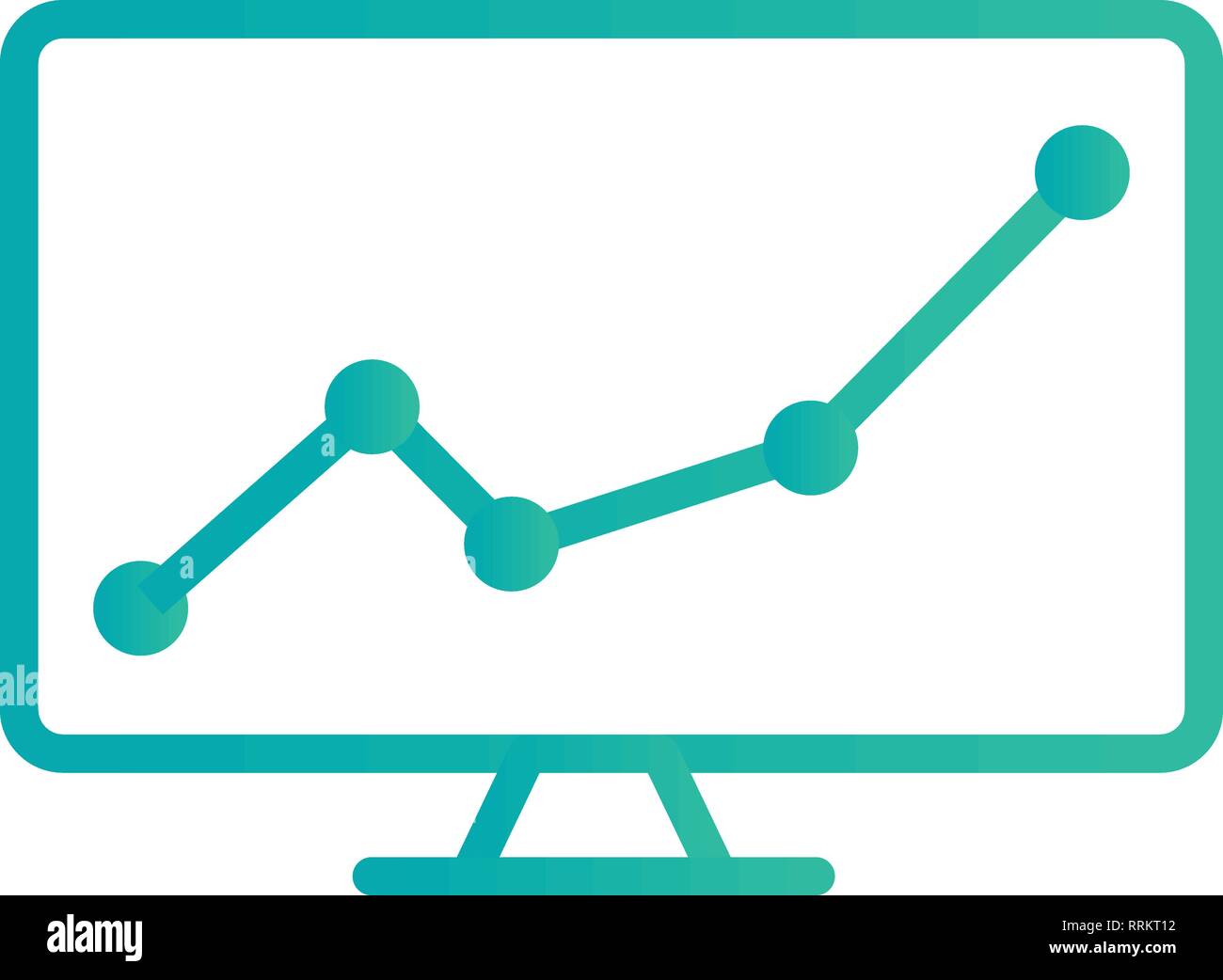 Stock Market Vector Illustration Vecteur Icône Icône signer pour utilisation personnelle et commerciale... L'icône de la mode Look propre... Illustration de Vecteur