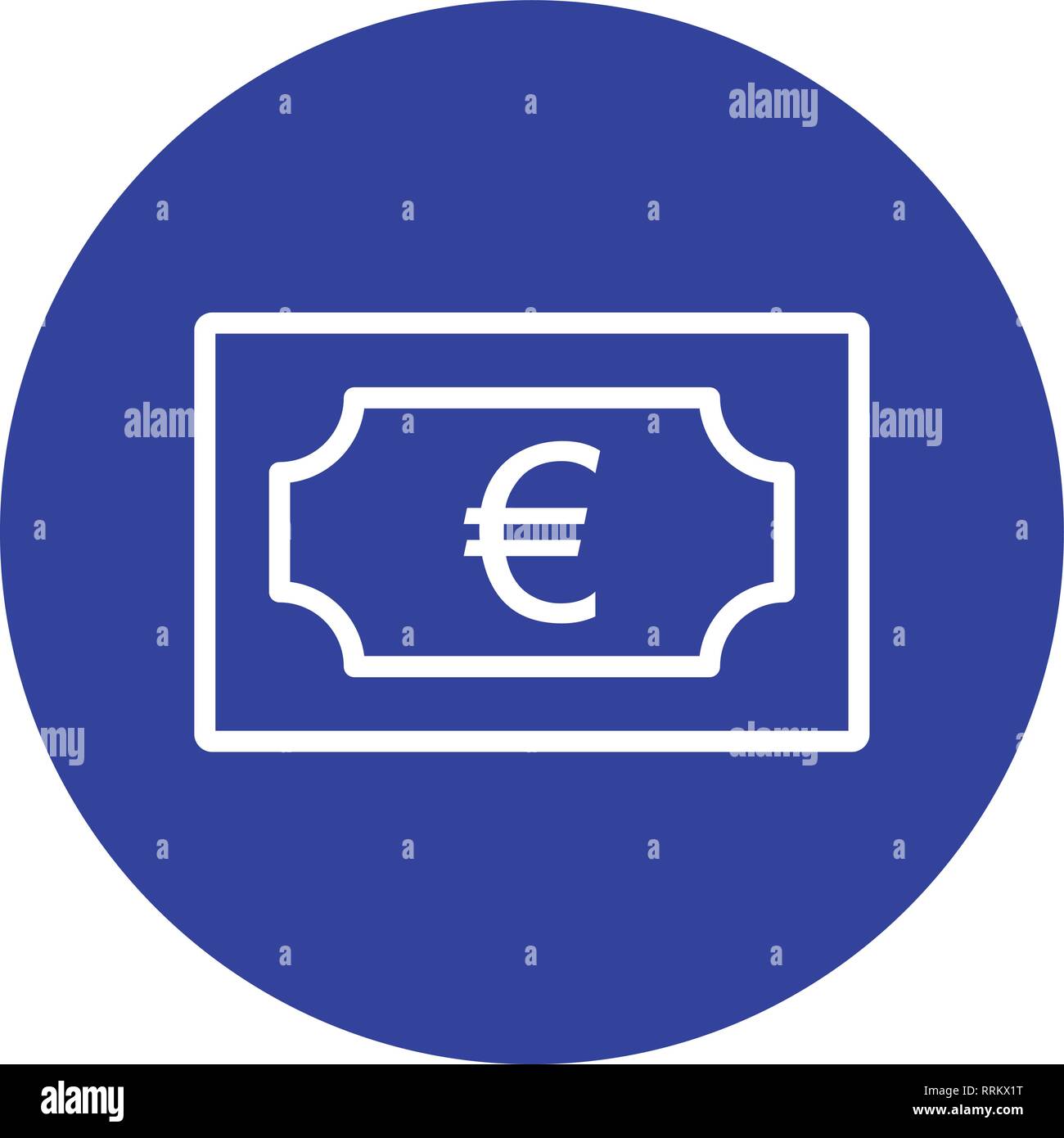 Icône Icône Vecteur Euro Sign Vector Illustration pour utilisation personnelle et commerciale... L'icône de la mode Look propre... Illustration de Vecteur