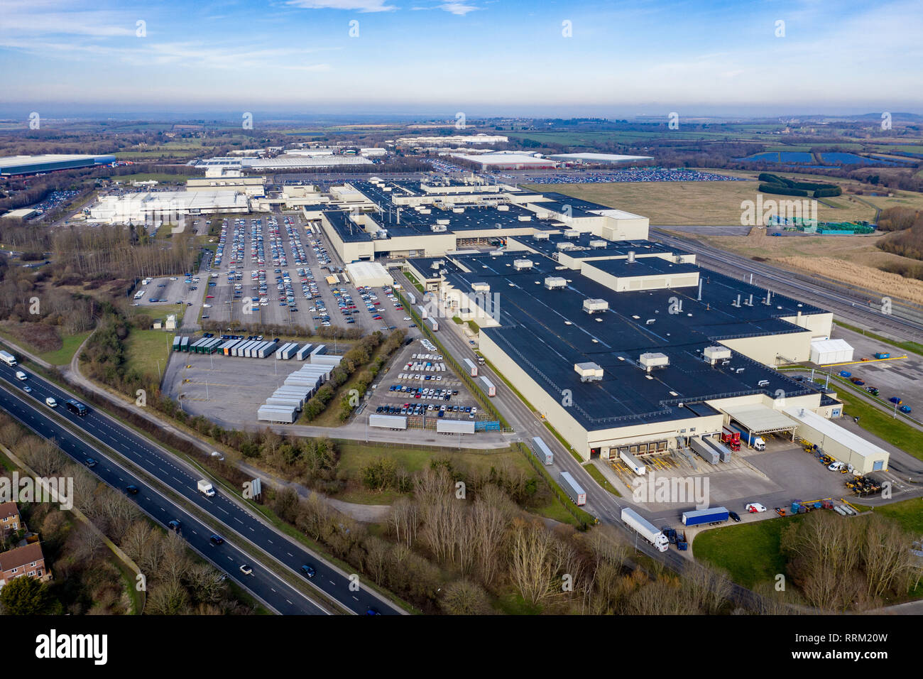 Usine de fabrication de voitures Honda Swindon à Swindon, Wiltshire Banque D'Images