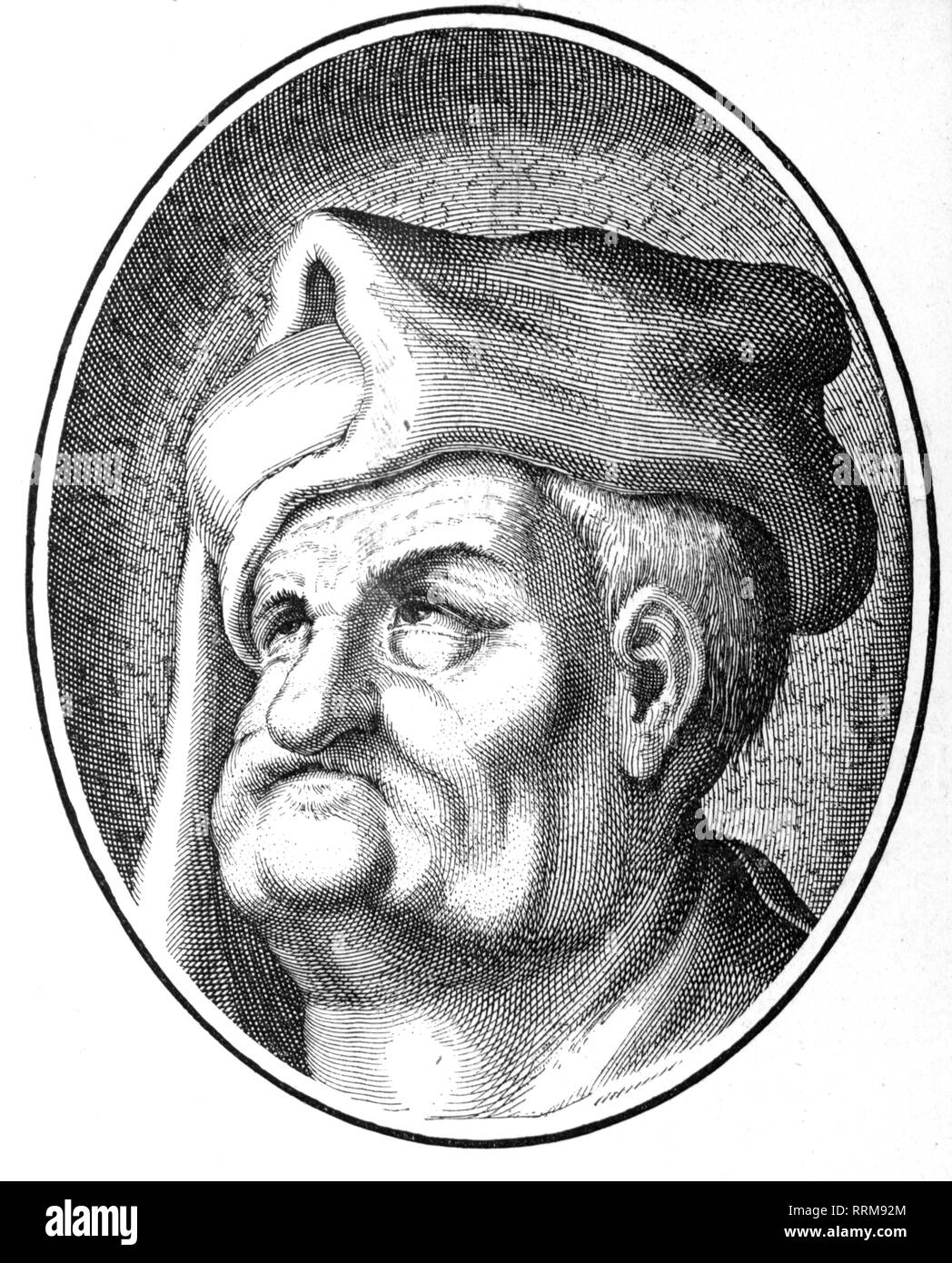 Claus Narr, avant 1486 - après 1530, Saxon jester, portrait, après gravure sur cuivre, 16e siècle, l'artiste n'a pas d'auteur pour être effacé Banque D'Images