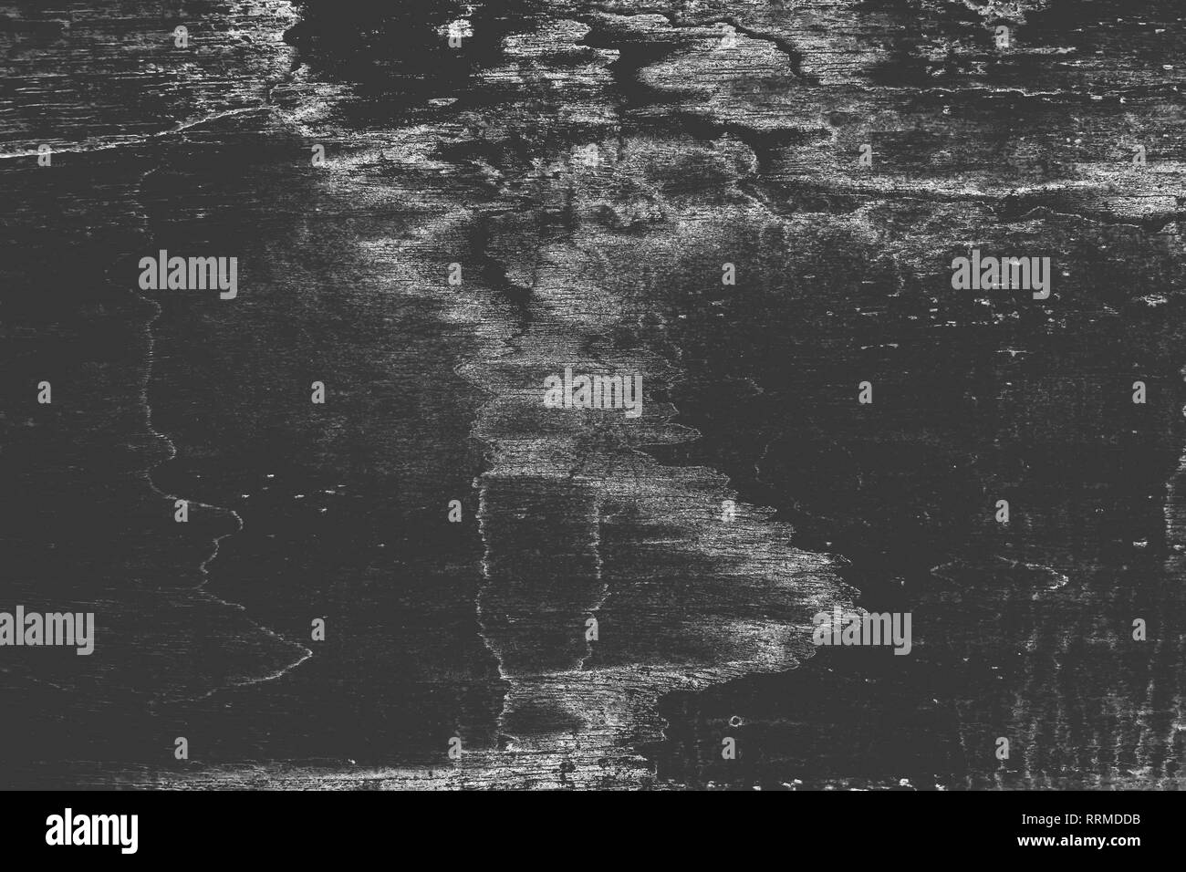 Résumé motif en noir et blanc de fissures et de taches. Texture sombre pour le fond ou la conception. Banque D'Images