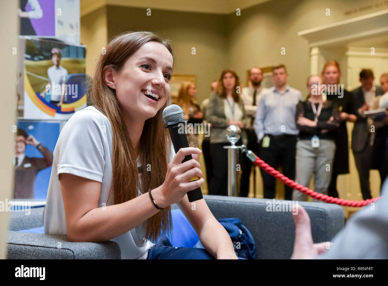Cycliste olympique Elinor Barker Banque D'Images
