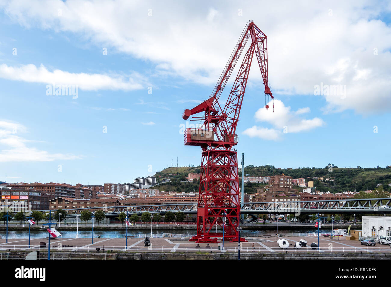 Museum Museo Maritimo Ria de Bilbao en Espagne. Il s'agit d'une exposition maritime de la ville. Il présente des expositions sur l'expédition, la ville historique et la développer Banque D'Images