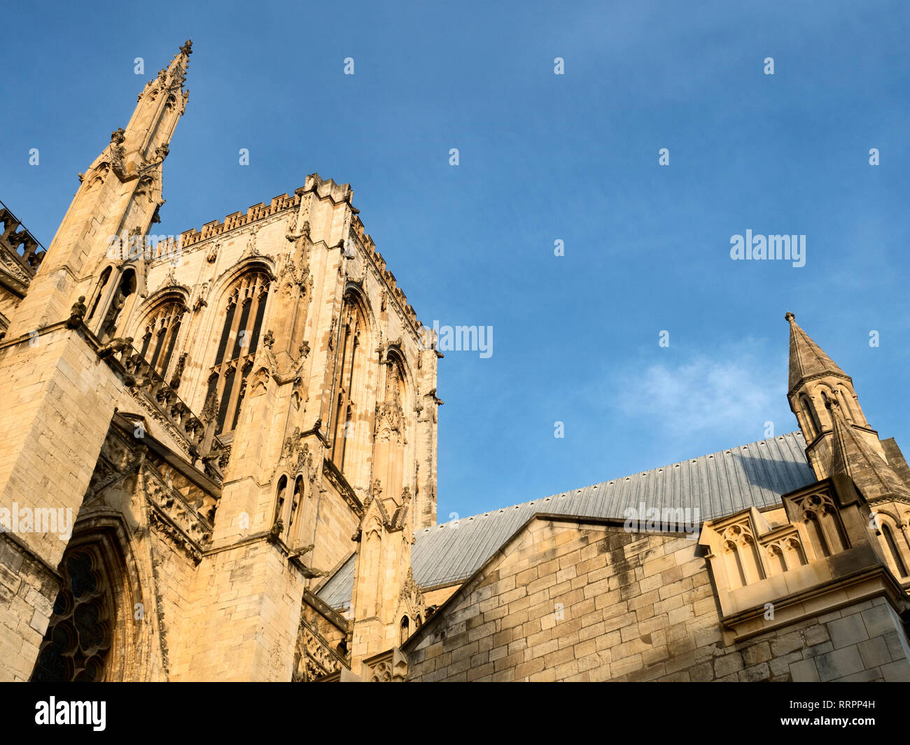 Tour centrale de la cathédrale de York City of York Yorkshire Angleterre Banque D'Images